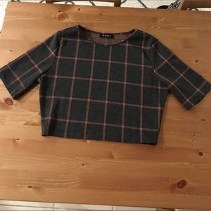 Plaid crop top